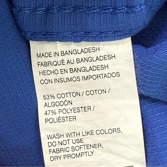 G.H. Bass & Co. Men's Blue Casual Button Sportsman’s short sleeve Shirt Medium - Picture 7 of 7